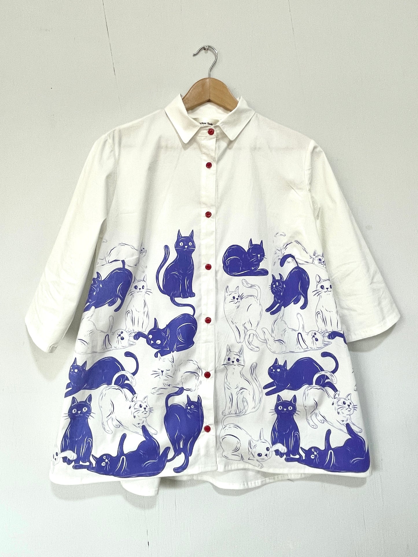 Blusón Gatos Azules