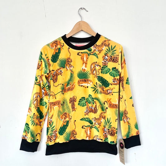 Buzo  Amarillo Tigres Terciopelo