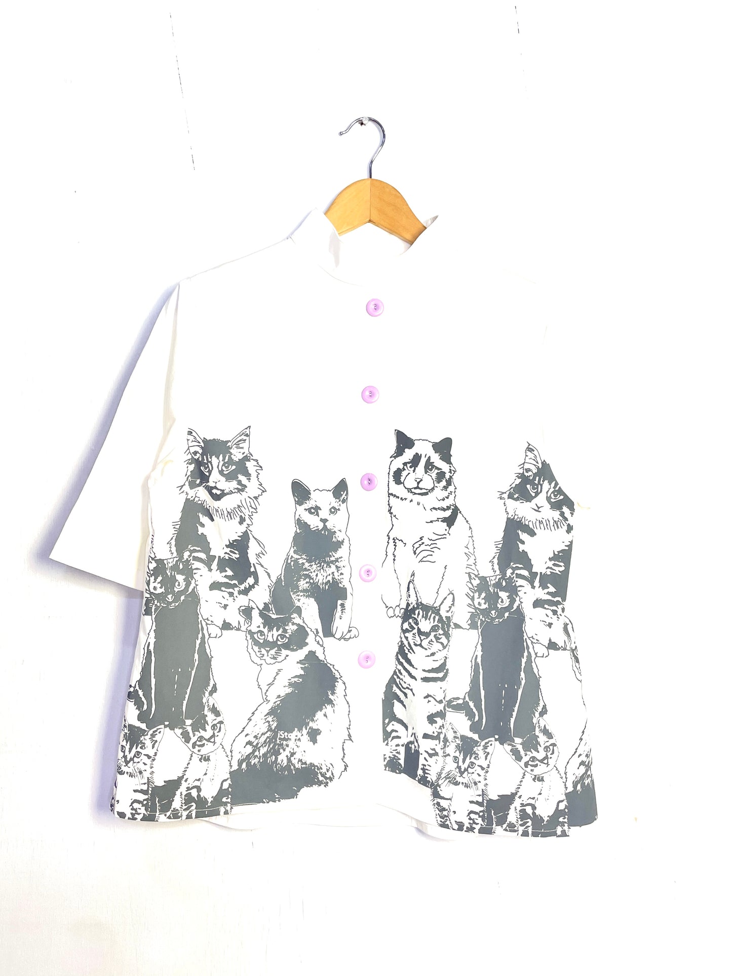 Camisa Ancha Gatos
