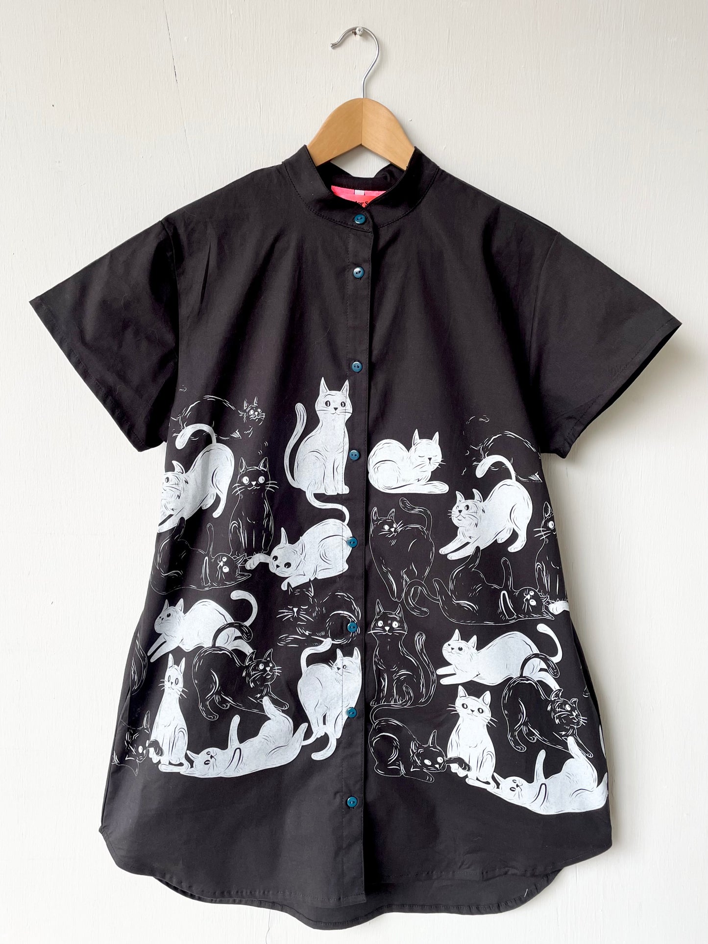Blusa Bacana gatos negra