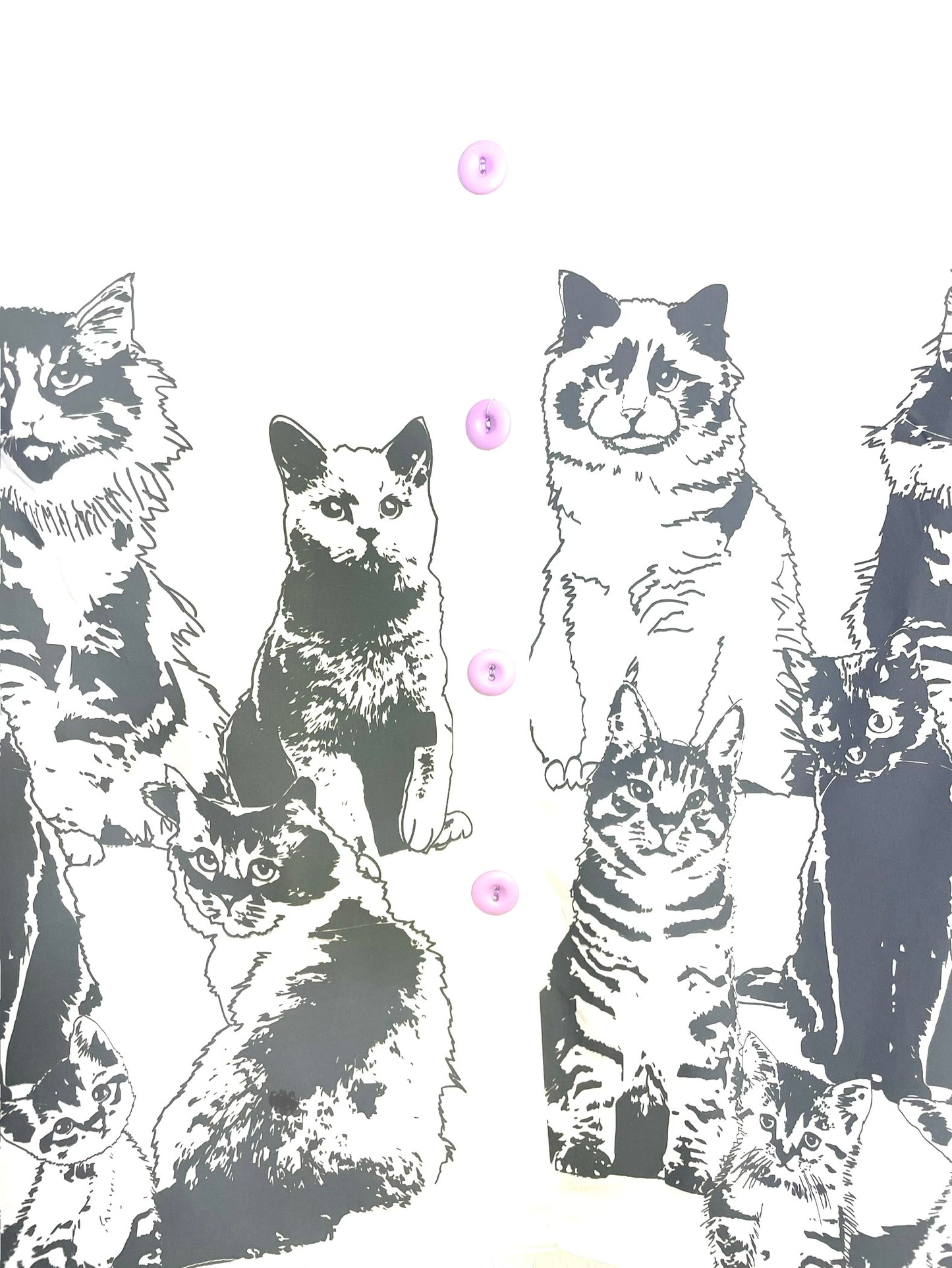Camisa Ancha Gatos