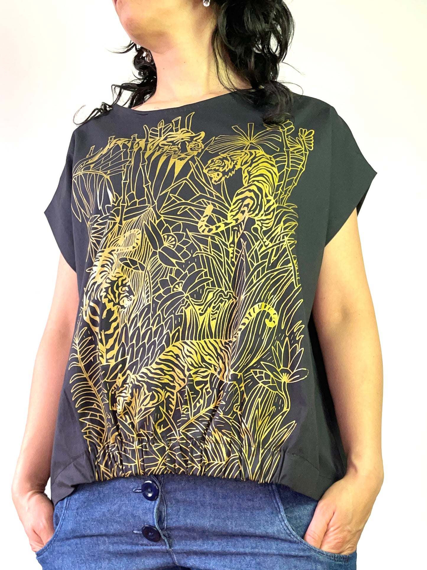 Camiseta Resorte Selva Azul Media Noche