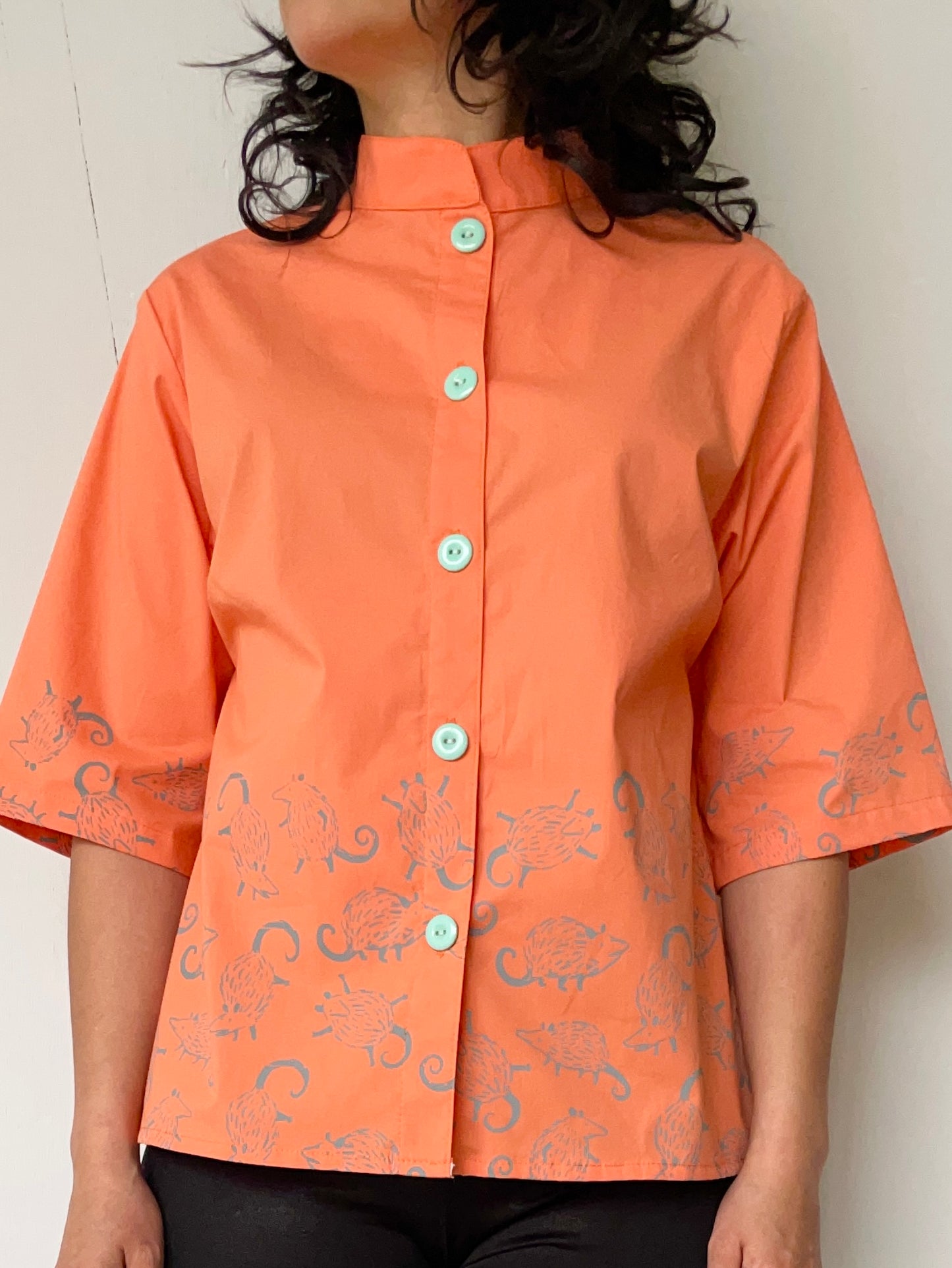 Camisa Ancha naranja Zarigüeya