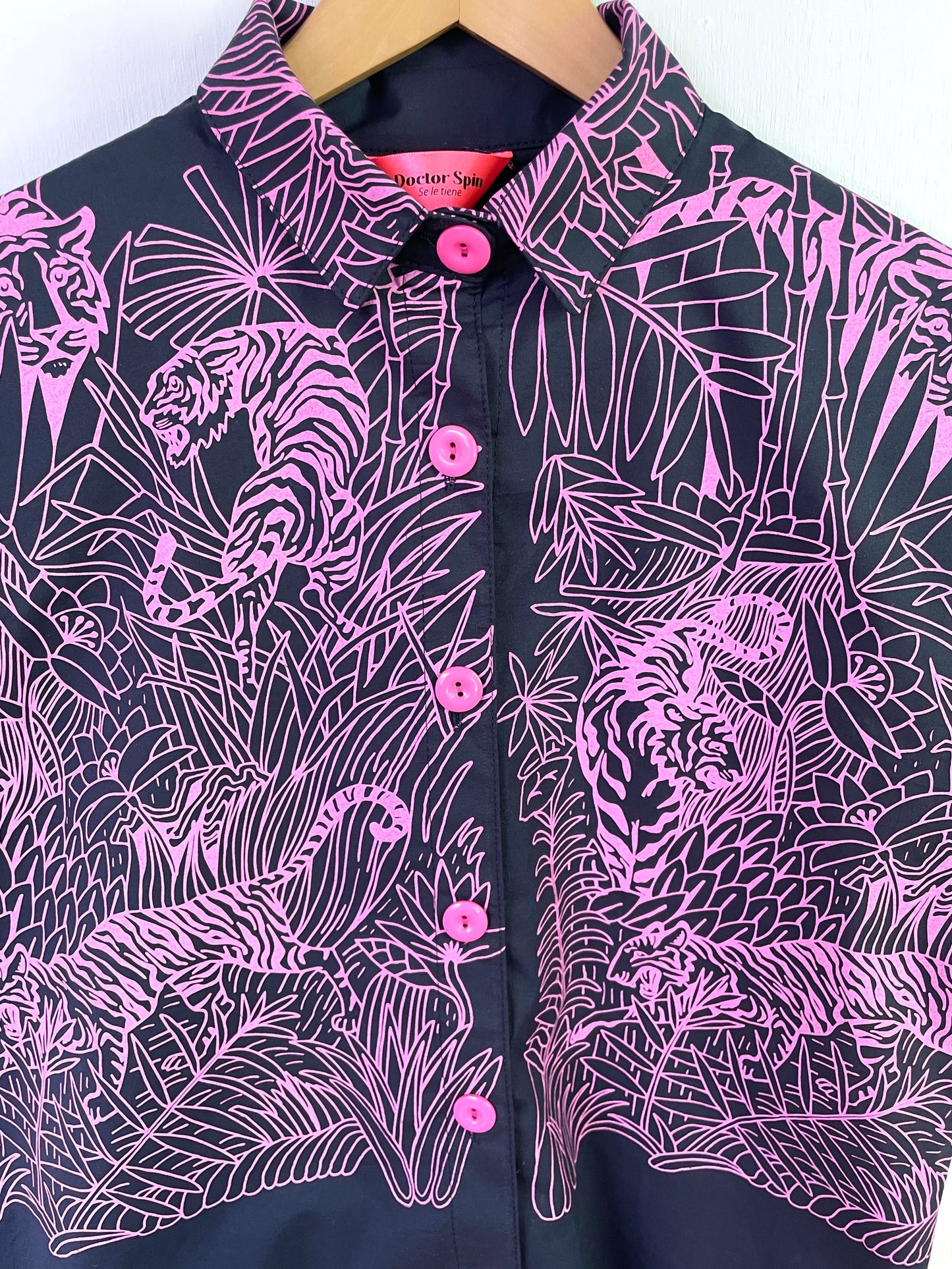 Blusa Gogó Selva Azul Oscura