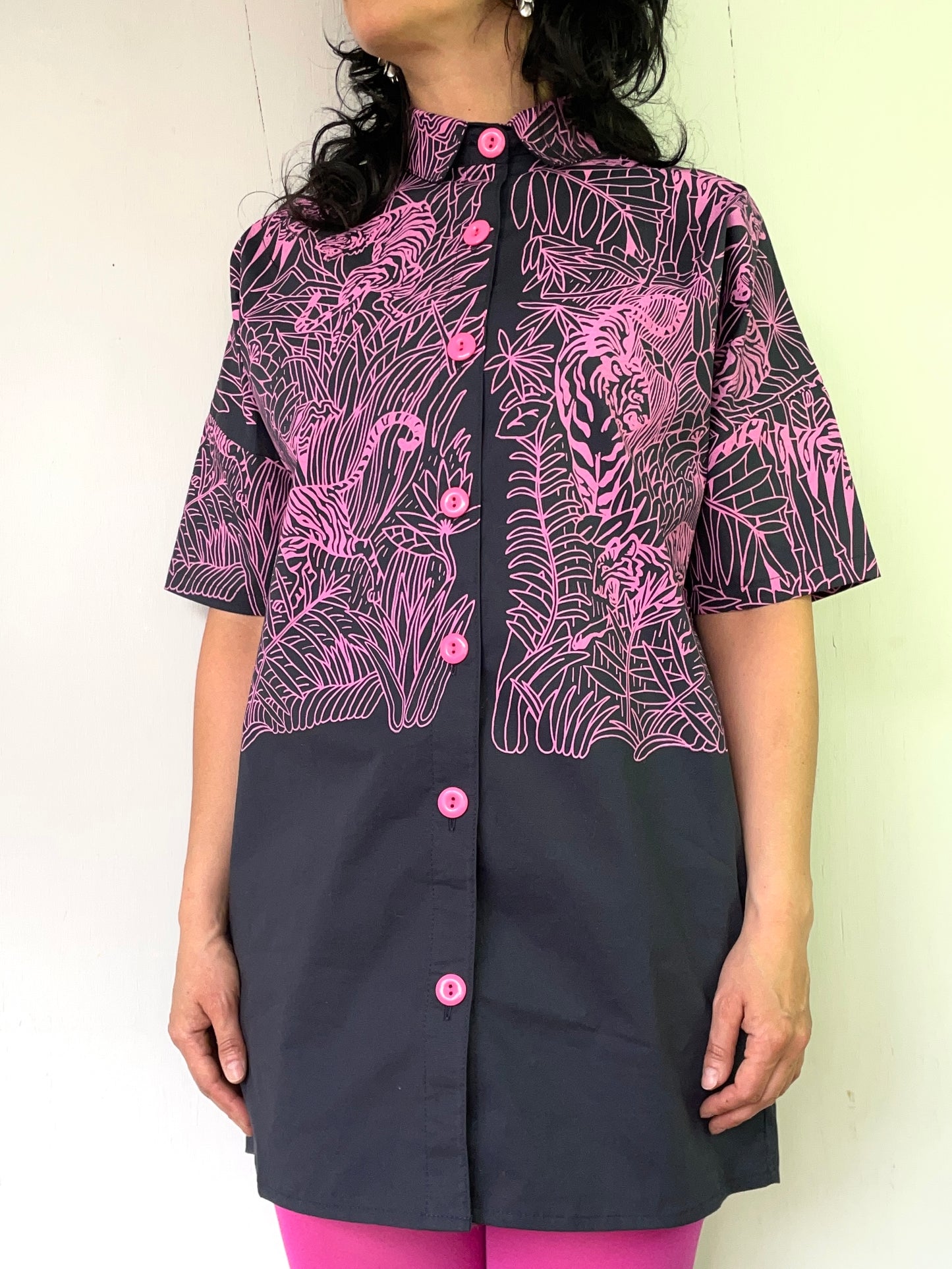Blusa Gogó Selva Azul Oscura