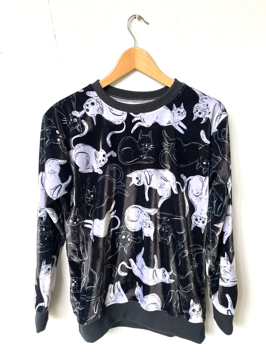 Buzo Gatos Terciopelo