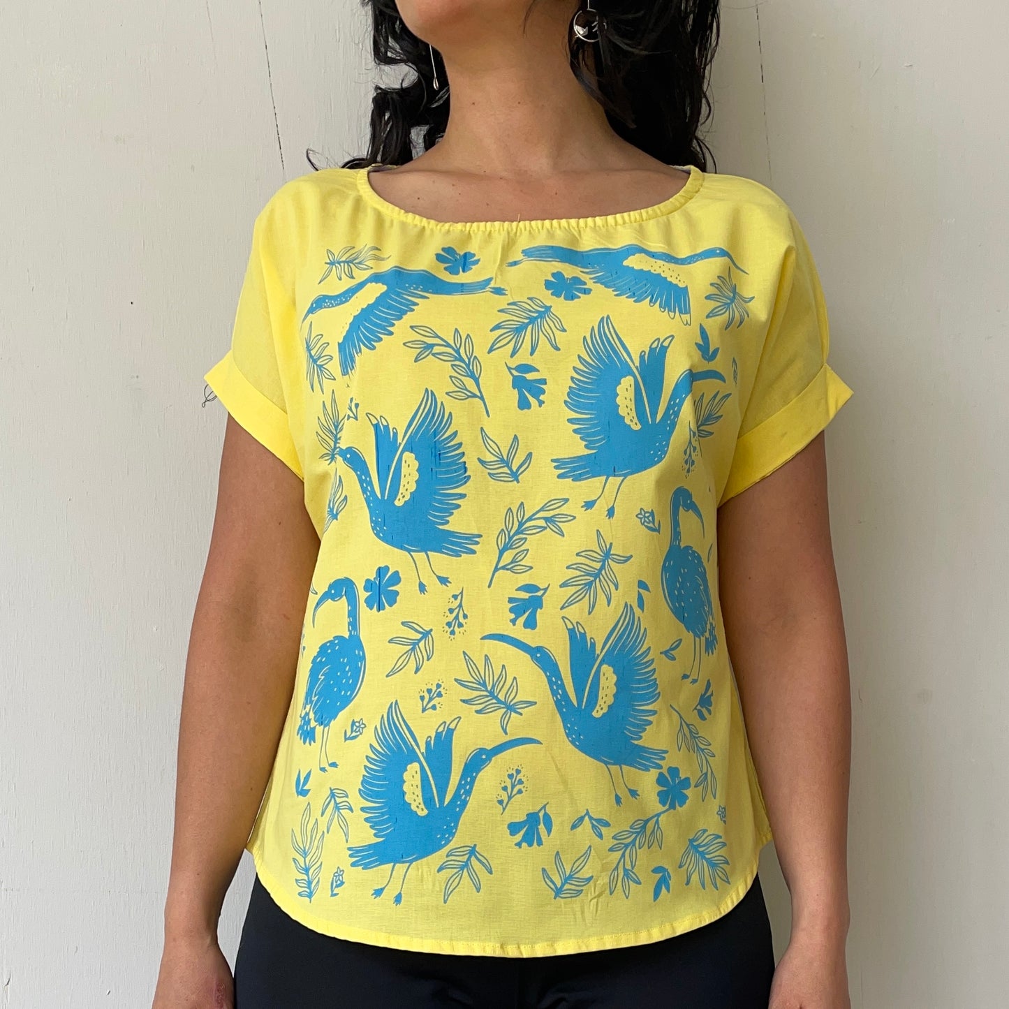 Camiseta en Popelina Corocoras