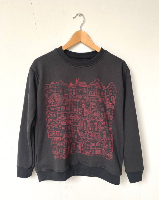 Buzo Casas Gris Humo