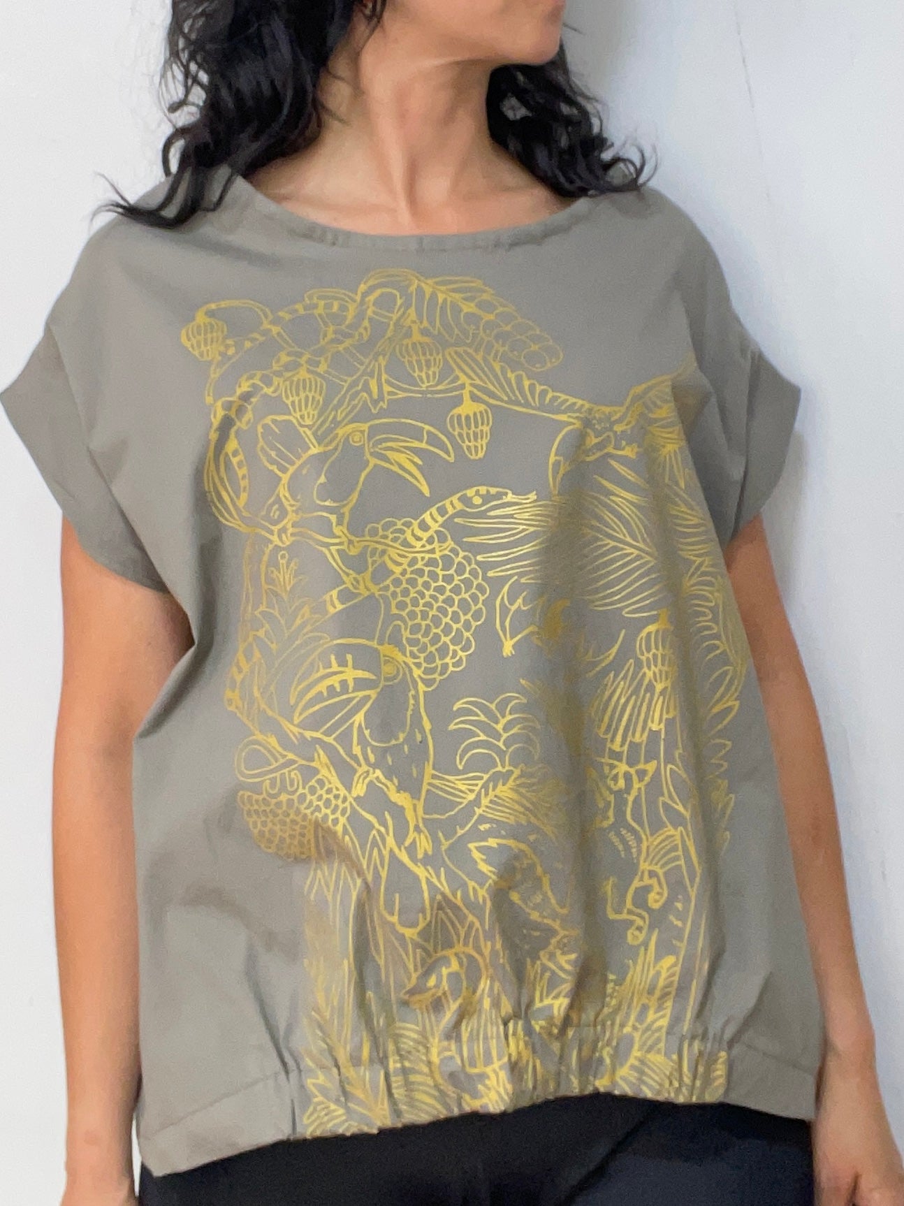 Camiseta Resorte Gris