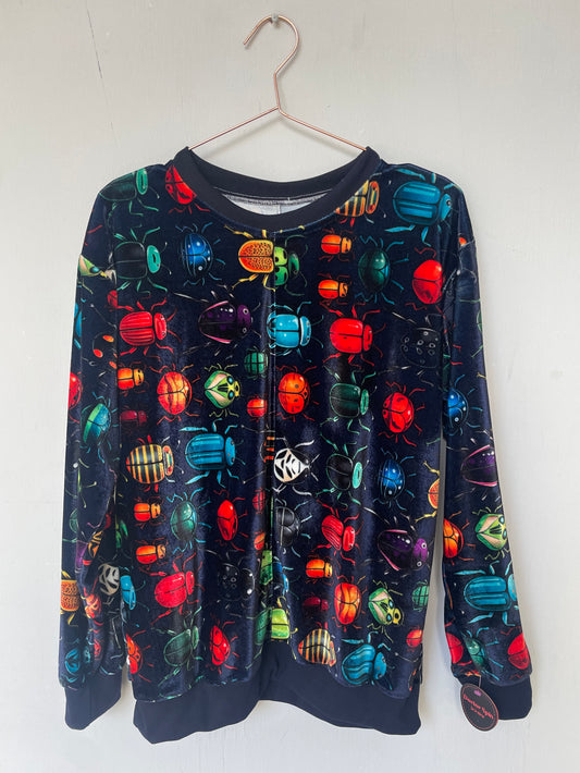 Buzo Mariquitas Terciopelo (hecho de piezas)