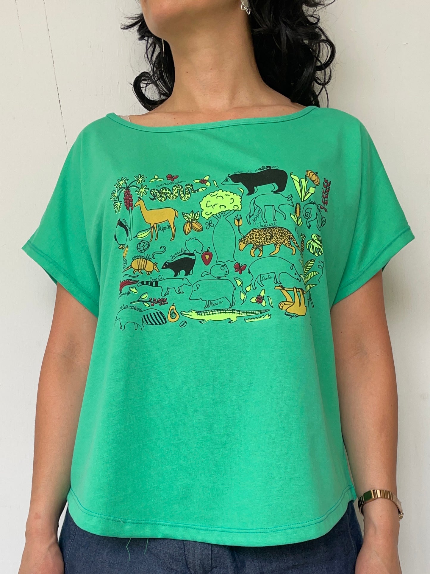 Camiseta Suramérica verde