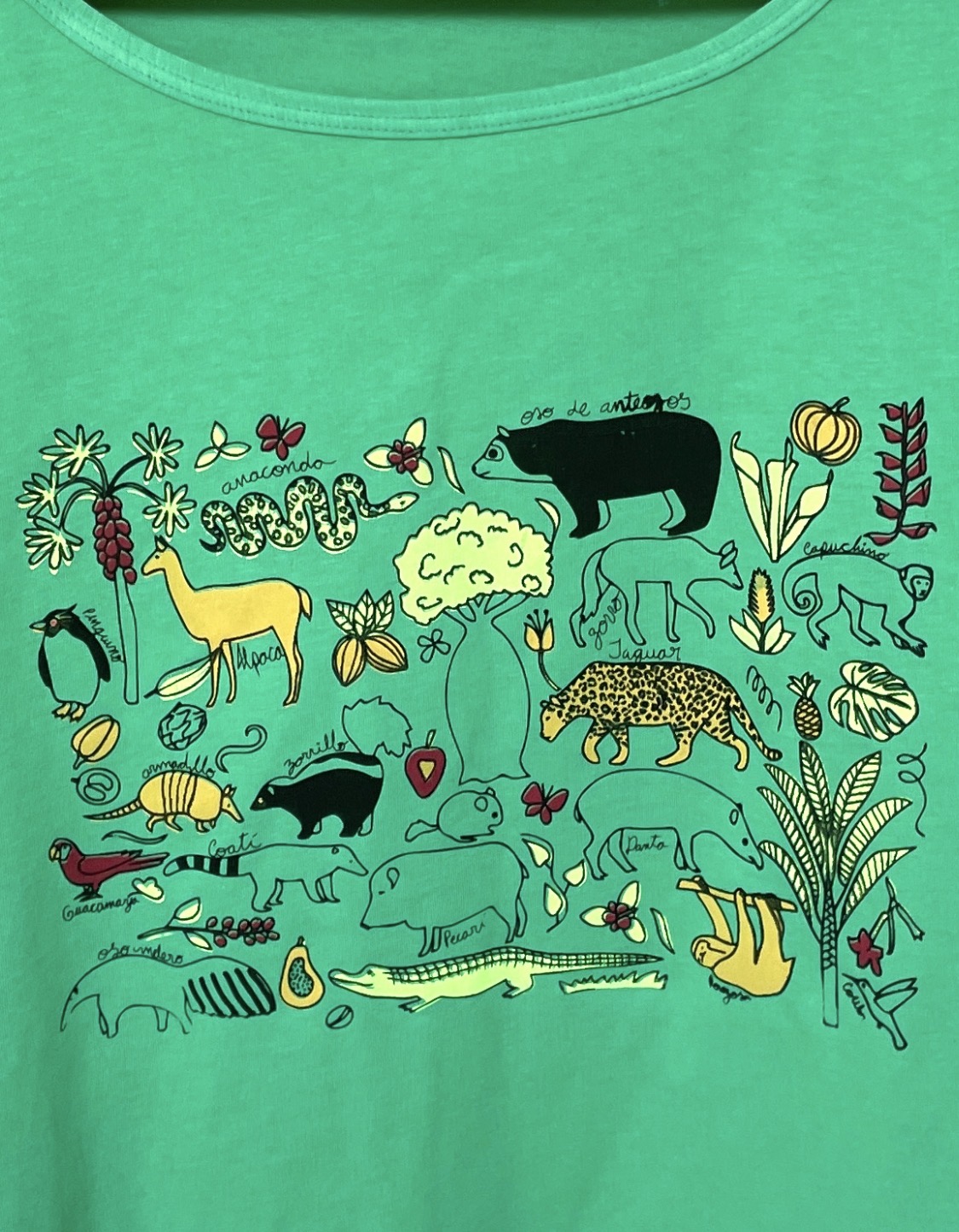 Camiseta Suramérica verde