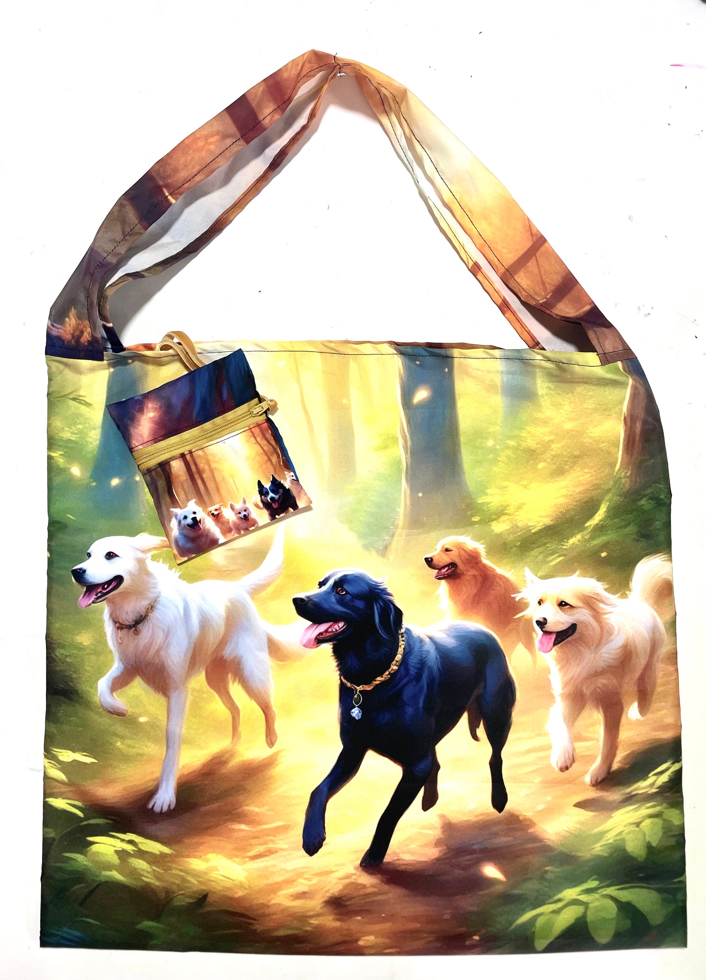 Shopping Bag perritos bosque