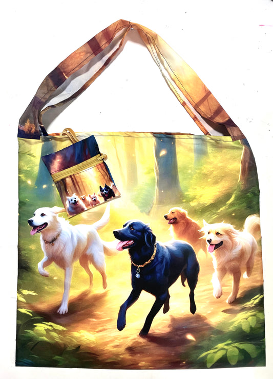 Shopping Bag perritos bosque